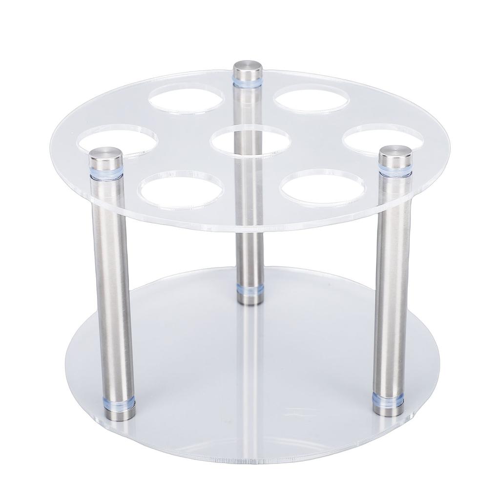 Flavor Water Bottle Storage Rack Fit for Cirkul Round Acrylic 7 Cartridge Tubes Storage Stand Holder