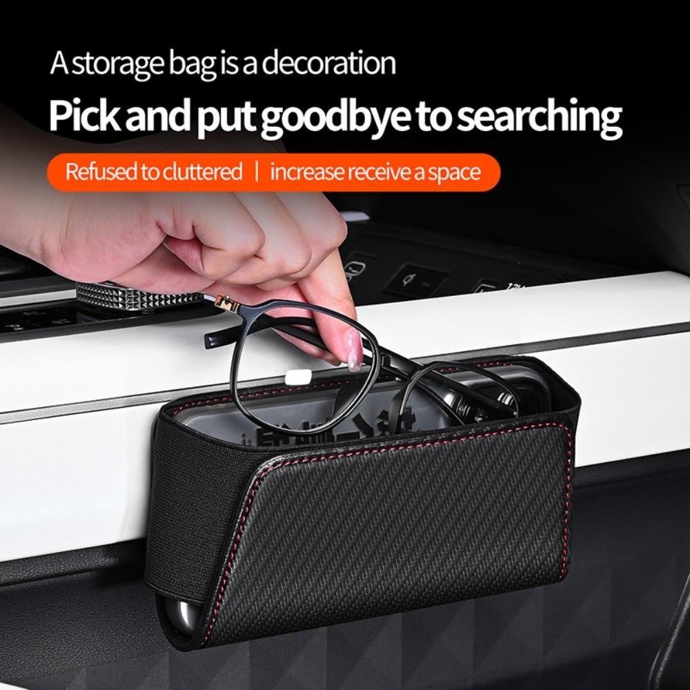 Self Adhesive Car Adhesive Storage Box Pocket Bags Cards Phone Key Sticky Pouch Daily Commute