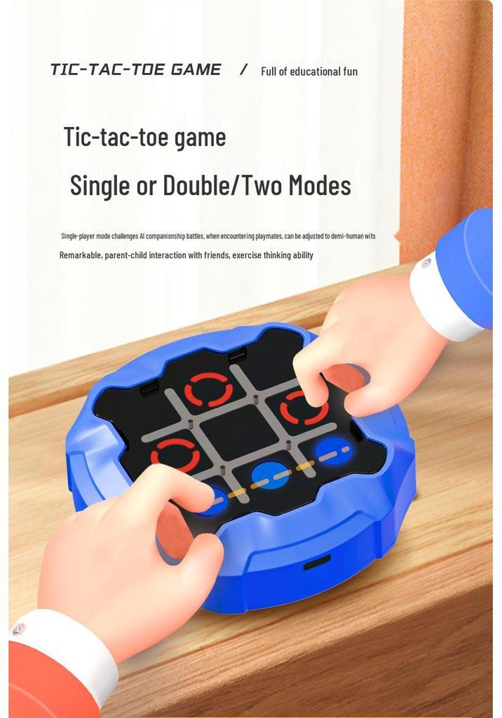 Interactive Tic-Tac-Toe Educational Game Machine for Kids