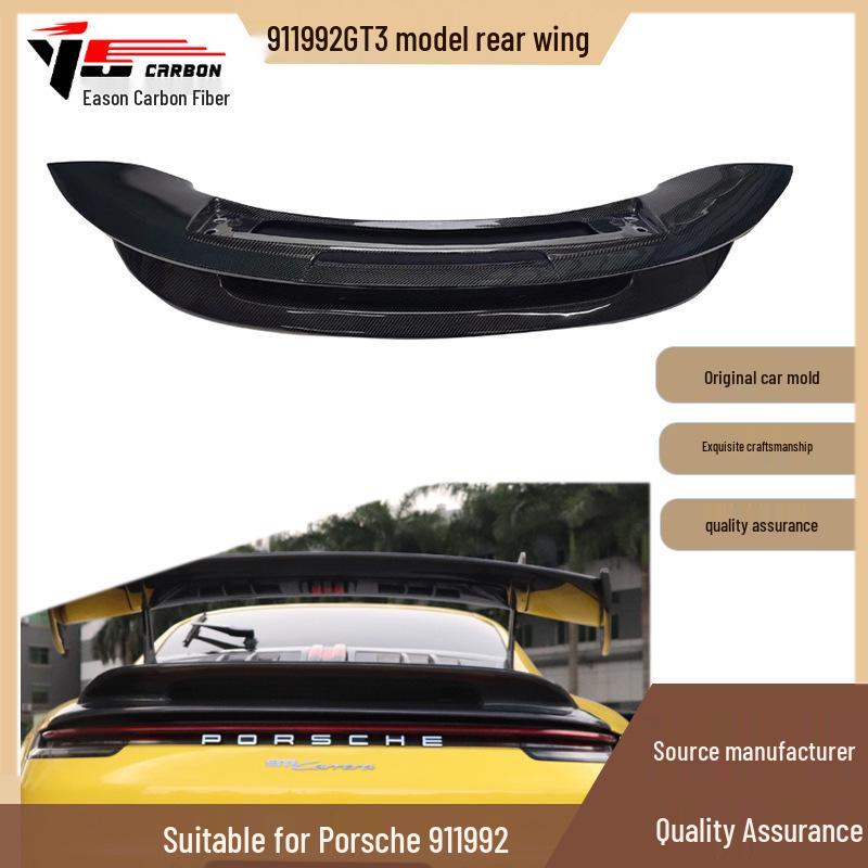 Fits Porsche 911/992 GT3 (2019+) Carbon Fiber Rear Wing & Spoiler