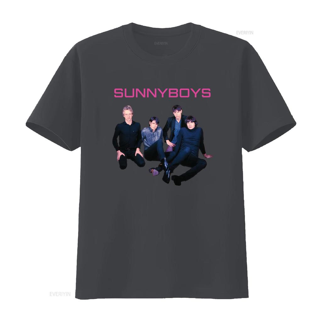 Sunnyboys Band Album T Shirt Medium Retro Style Rock Music Print vintage Washed fashion graphic streetwear Versatile