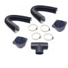 60/75/42mm Car Heater Replacement Kits Air Diesel Parking Heater Ducting Pipe Air Vent Outlet Hose Tube Connector w/Hose Clips