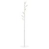 Wooden Standing Coat Rack with 6 Hooks for Clothes Bags for Living Room Entrance Bedroom 35x35x174 Cm White
