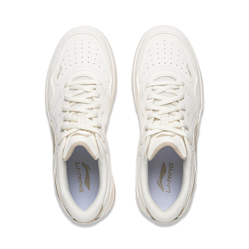 Li Ning Tianji Slip Resistant Cushioning Abrasion Resistant Height Increasing Low top Skateboard Shoes Women's AGCW066-5