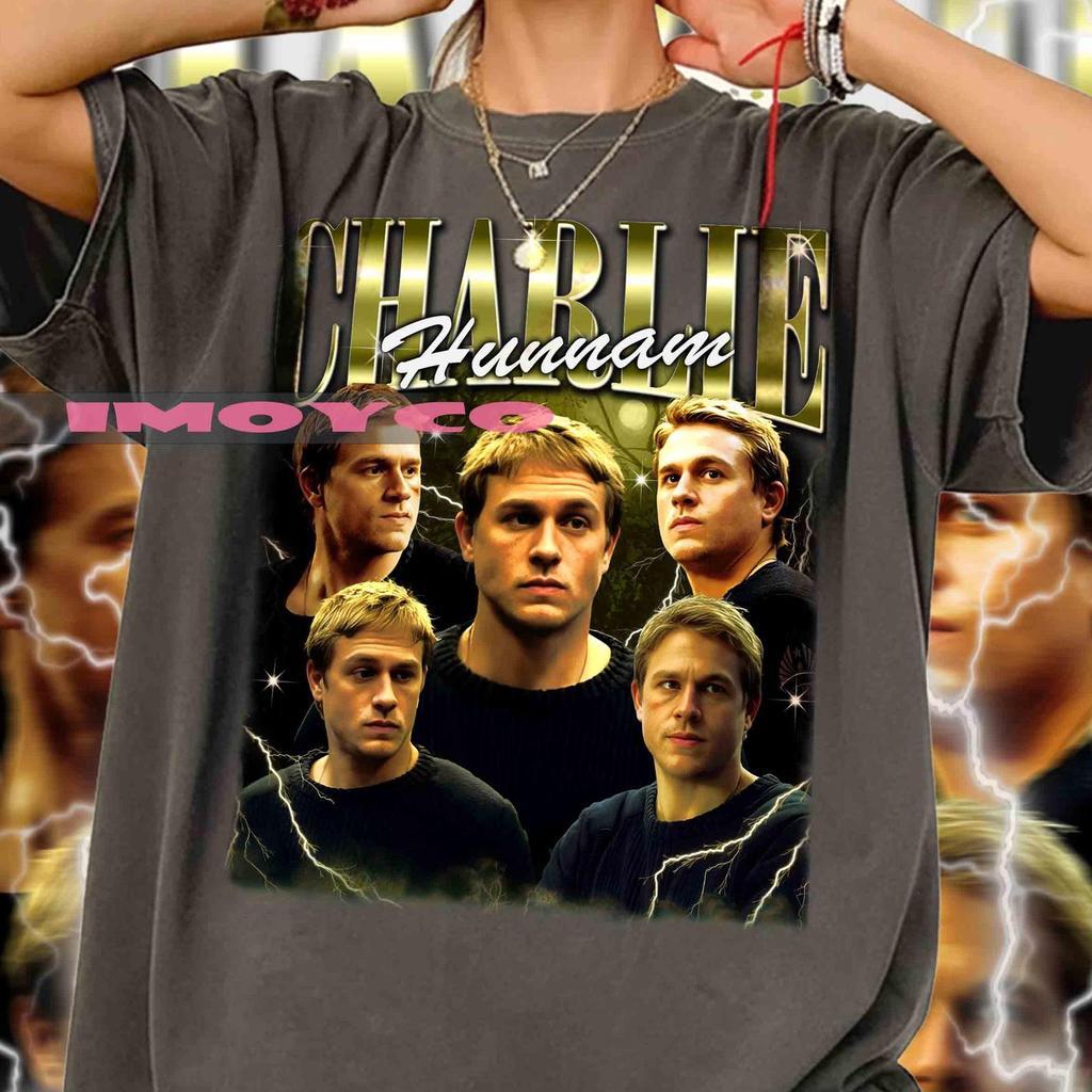Charlie Hunnam Vintage 90s T-Shirt, Fan Merch