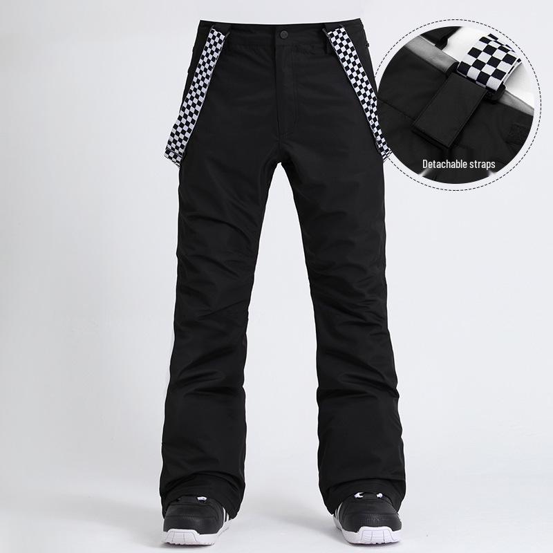 Men's Windproof Waterproof Ski Bib Pants - Thick, Warm, for Outdoor Sports