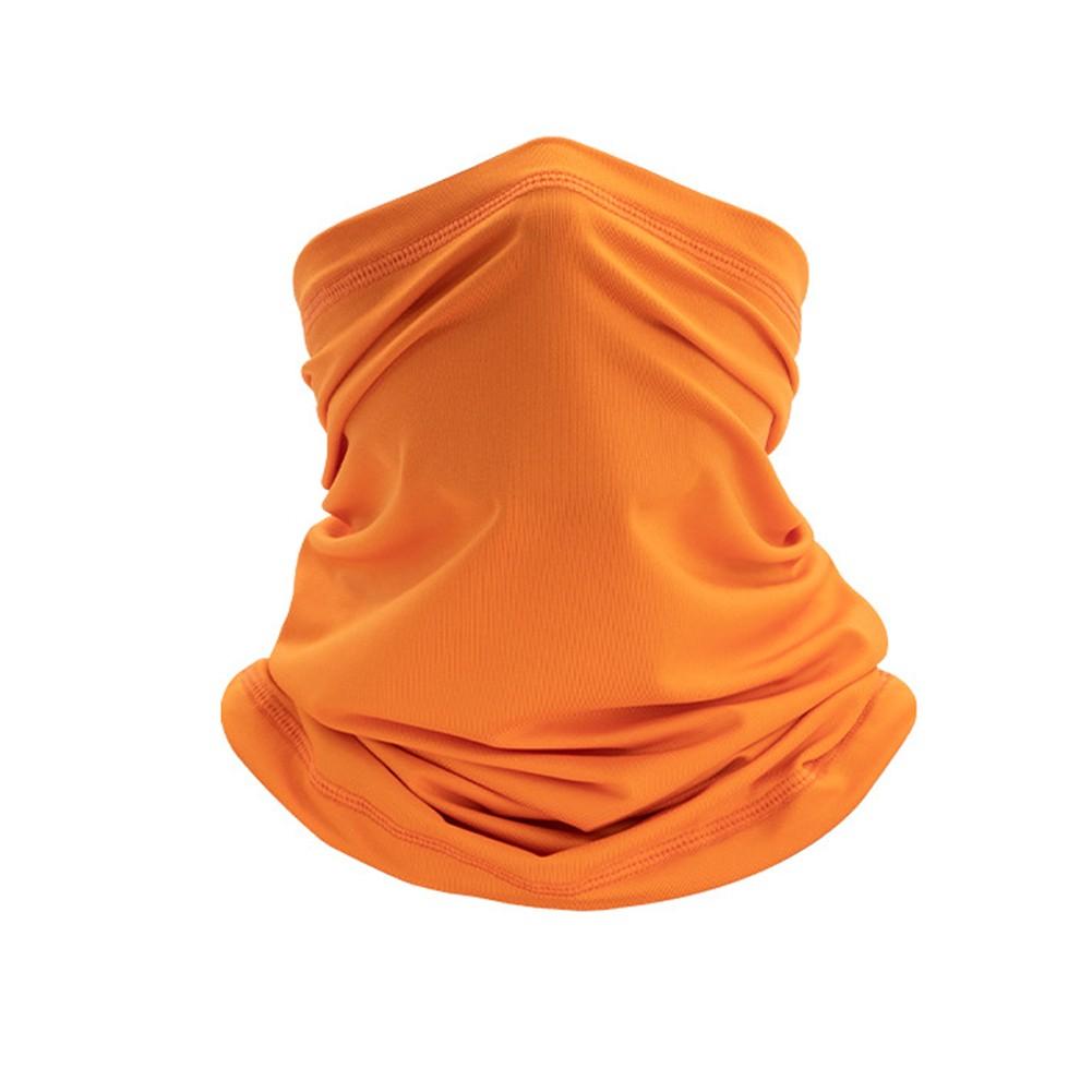 Biker Face Mask Warmer Multi Functional Balaclava Cycling Neck Tube Scarf оранжевый