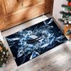 Juventus FC bedruckter Flanell-Teppich rutschfest weicher Polyester-Bodenbelag Indoor-Dekormatte für Schlafzimmer Wohnzimmer Sofa