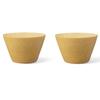 Bowls Dishwasher Wooden Natural (2pcs Set), Safe, Tray, Dinnerware, NO.184351