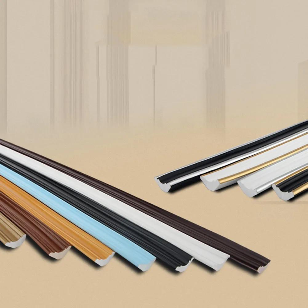 Linea di Bordo Parete Autoadesiva da 1 Metro Striscia Decorativa Battiscopa Bordo Piastrelle Linea Vita Adesivi Murali 3D Angolo Decorazione Parete Casa
