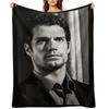 Henry Cavill B&W Throw Blanket Weighted Winter beds Luxury St Hairys Blankets