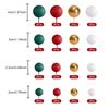 32Pcs Christmas Decorations Mini Balloons Cake Topper Sticks Foam Balls Cake Picks Cake Topper Balls for Christmas Birthday Cake