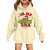 Children's Fashionable Casual Long-sleeved Loose Christmas Print Pullover Hooded Sweatshirt