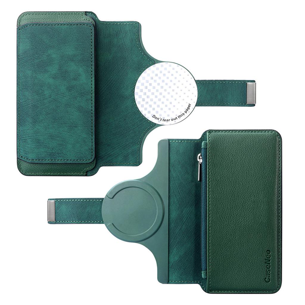 CASENEO MW-02S Magnetic Detachable Leather Phone Cover for 6.1 inch Phone RFID Blocking Wallet Stand