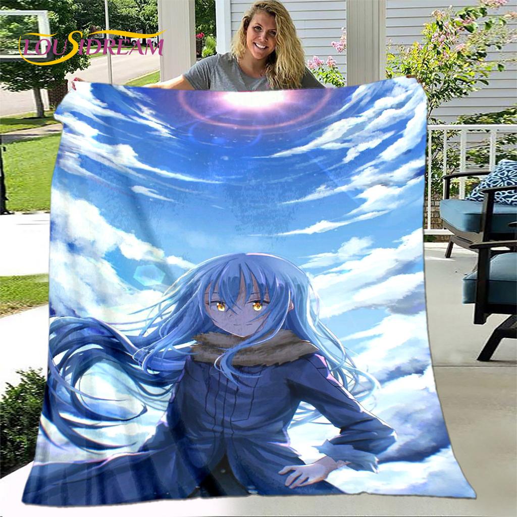 I Got Reincarnated As A Slime Anime Soft Plush Blanket,Flannel Blanket Throw Blanket for Living Room Bedroom Sofa Picnic Cover