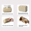 Creative Round Corner Tissue Box Coffee Table Desk Decoration Minimalism Silica Gel Tissue Box Bedside Table Paper Towel Case