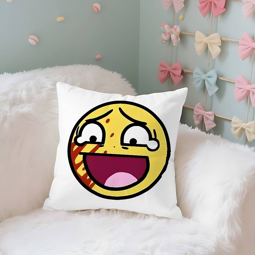 Funny EEpic Face Case Plush Fabric Soft Pillowcase Double Sided Print Cushion Cover Household Gifts