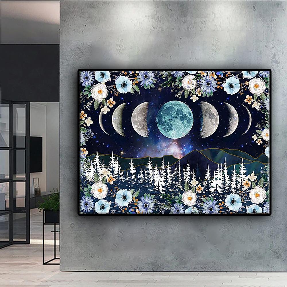 Diamond Painting Moon Phase Diamond Mosaic Craft Diamantové vyšívání Malování