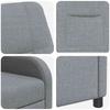 Recliner Light Gray Fabric