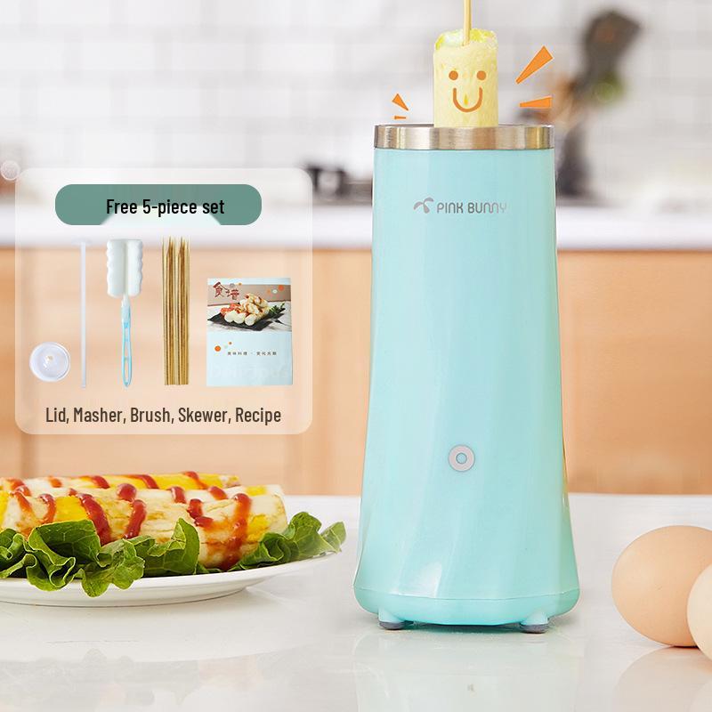 Benny Rabbit Automatic Breakfast & Egg Roll Maker with Egg Cups and Mini Fryer