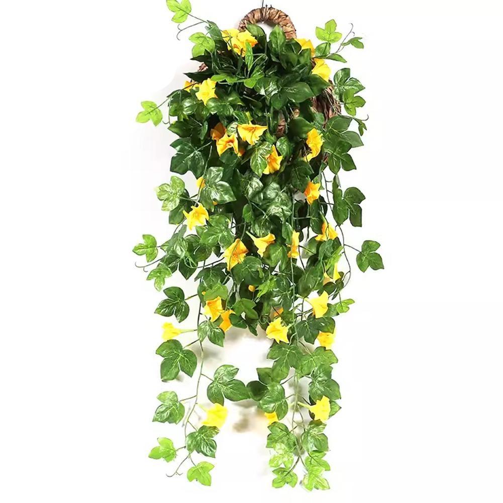 Realistic Artificial Plants Artificial Hanging Plants Fake Morning Glory Vine