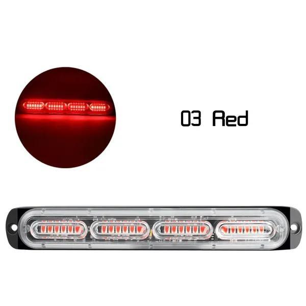 12-24V 24LED Autolichter Superhelle Blitzlichter Ultradünne Auto-Rückleuchten/Warnleuchten
