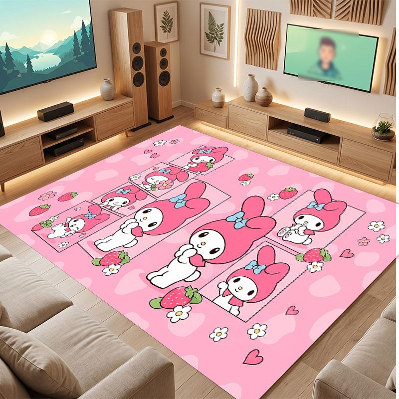 My Melody Rug Soft Thick Non Slip Floor Carpet for Bedroom Living Room Home Decor