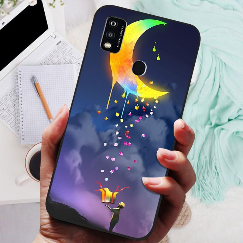Für ZTE Blade A51 Hülle A71 Schwarze Abdeckung Löwe Wolf Silikon Weiche Rückseitenhüllen Für ZTE Blade A71 A7030 A 71 A 51 Schutzhülle