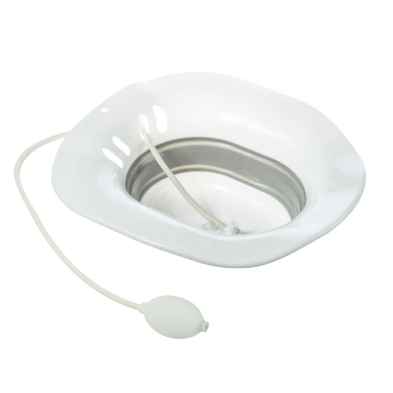 

PH Folding Household Sitz Bath Pregnant Women s Toilet (Manual Pump) White gray