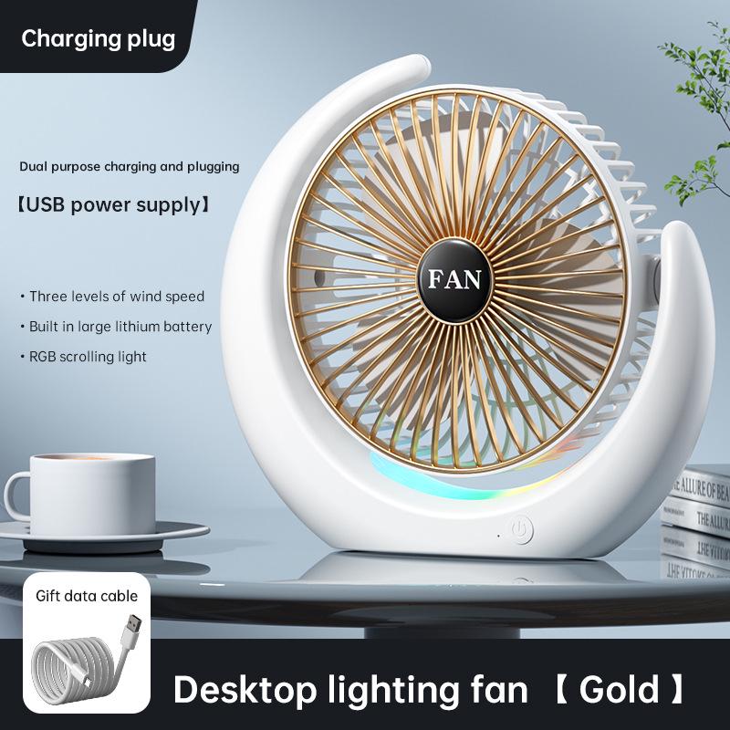 Portable USB Rechargeable Desk and Camping Fan