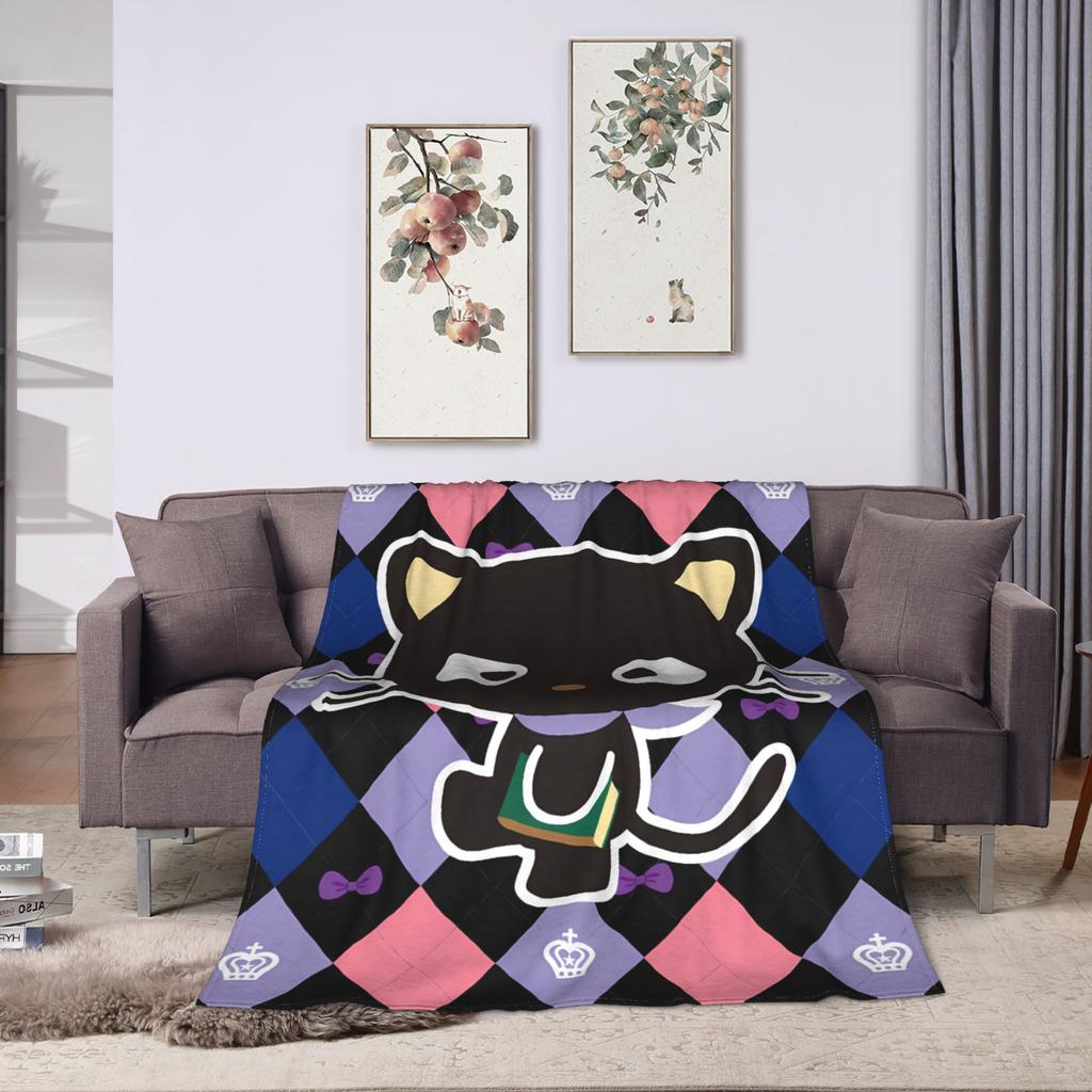 Süße Chococats Decke Super Warm Schwarz Katze Überwurfdecke Winter Junge Mädchen Schlafzimmer Lustige Bettdecke