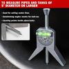 Portable Pipe Center Finder Welder Fitter Plumbing Marker Bubble Leveler Tool
