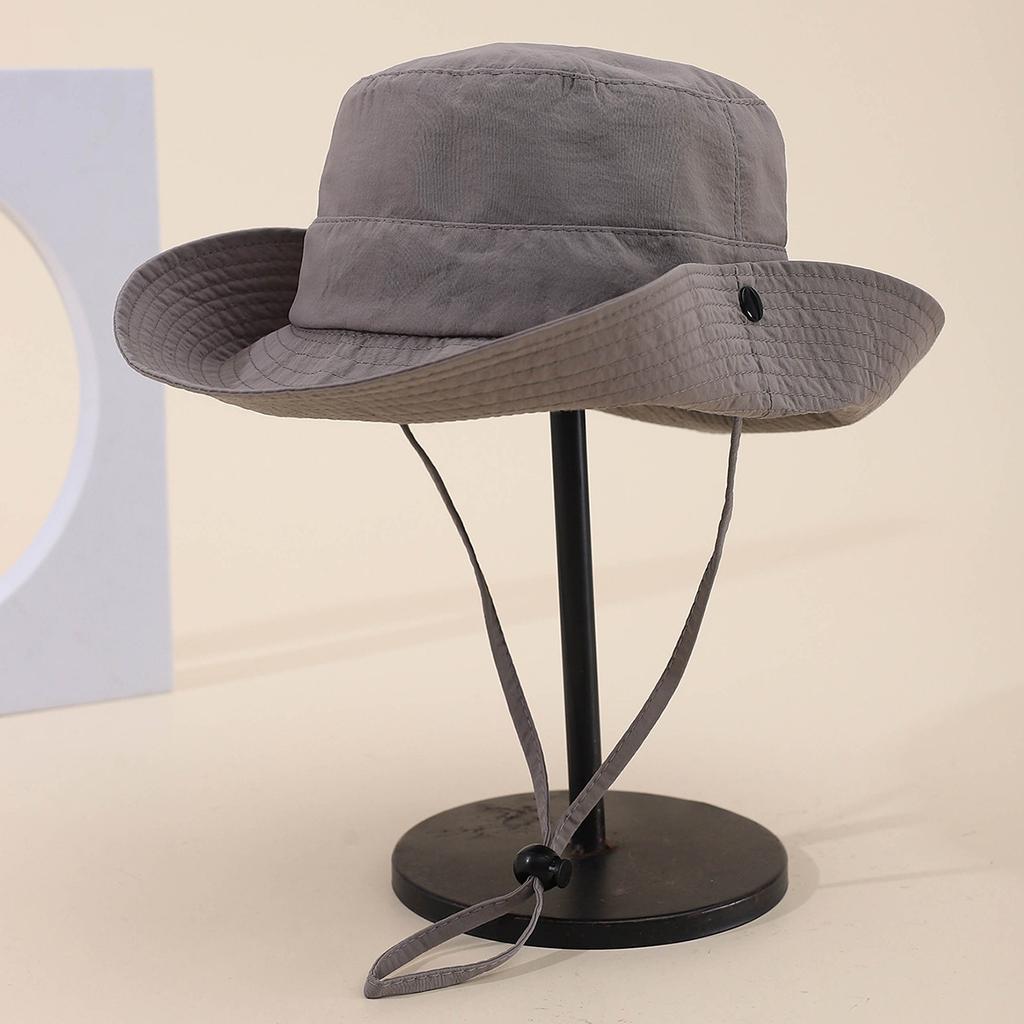 Outdoor Fisherman's Hat, Wide-brim Sunshade Fishing Hat, Hiking Jungle Sun Protection Sun Hat for Men and Women, Quick-Dry Hat, Breathable