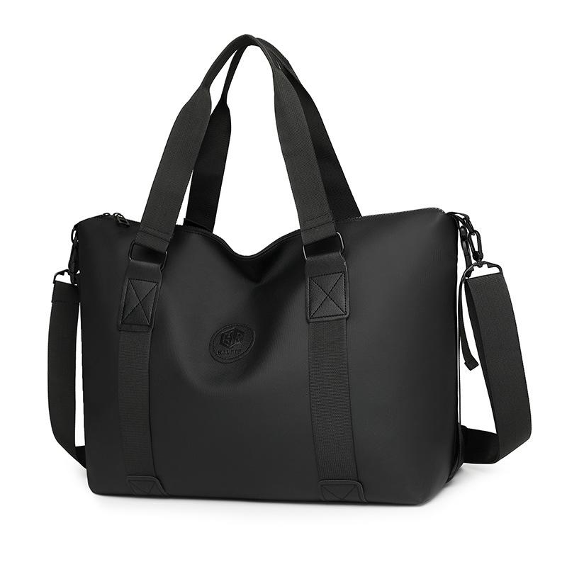 

New business trip portable single shoulder oblique span men s and women s boarding bags fitness large capacity travel storage backpack чёрный