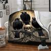 1PC Raven, Skull Blanket - Soft Warm All-Season Throw for Sofa, Bed, Car, Office, Throw For Sofa Yy250916093