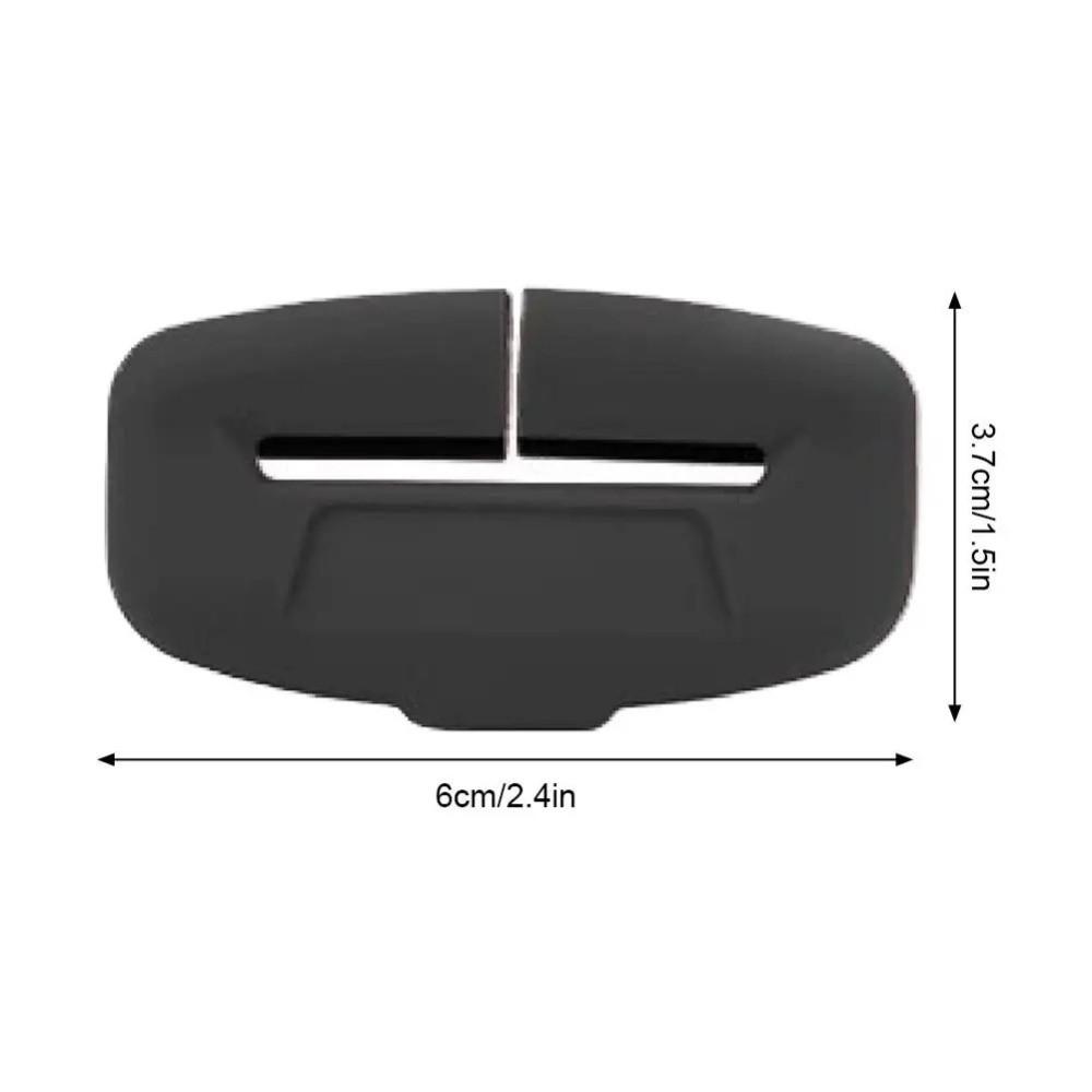 4Pcs Soft Silicone Anti-Collision Case Anti-Collision Protector Seat Belt Buckle Protector Anti-scratch Soft Protector Cover