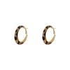 Vintage Leopard Print Large Hoop Earrings For Women Light Luxury Niche Unique Jewelry