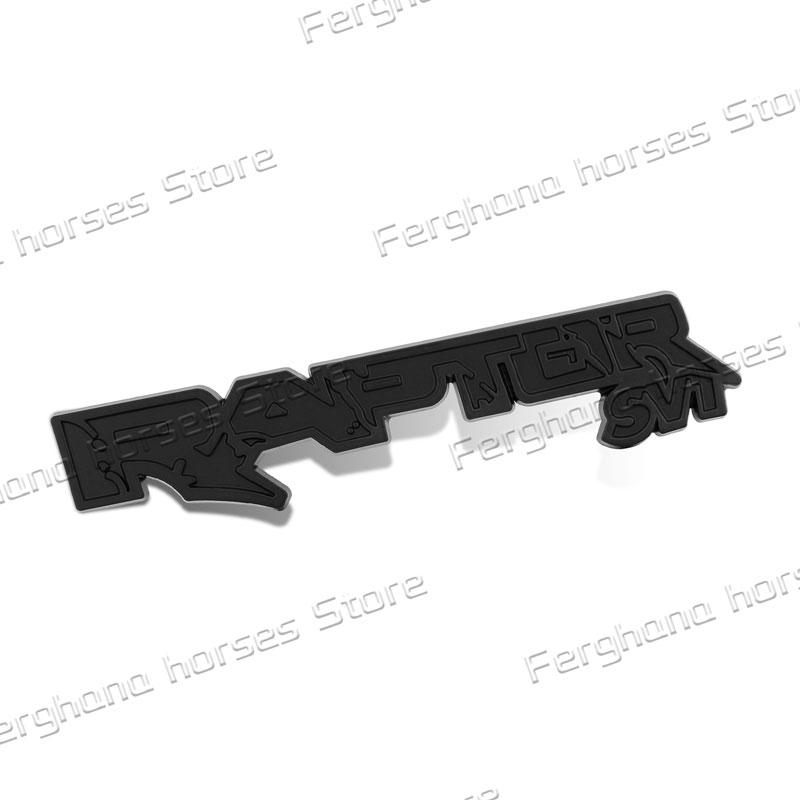 PBJU7 Car 3D Metal RAPTOR SVT Logo Sticker For Ford Fiesta F150 F250 F350 Rear Trunk Auto Door Sticker Car Styling Accessories