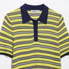 European and American style, new women's clothing, foreign style, fashionable striped knitted POLO shirt 9874006