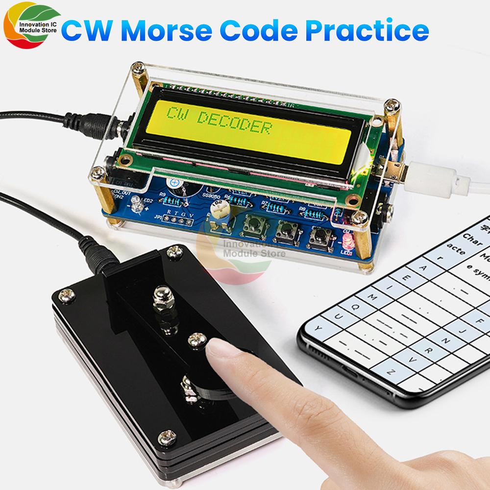 Upgraded DC 5V CW Morse Code Decoder Bulk Circuit Board Welding Practice DIY Electronic Manufacturing Kit