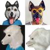 Poodle Funny Wolf Dog Husky Animal Latex Headgear For Christmas And Halloween