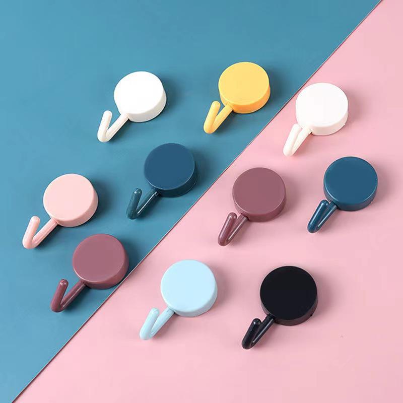 Macaron Klebehaken für Küche & Bad: Stanzfrei, Spurlos, Klebender Tür- und Schlüsselhalter