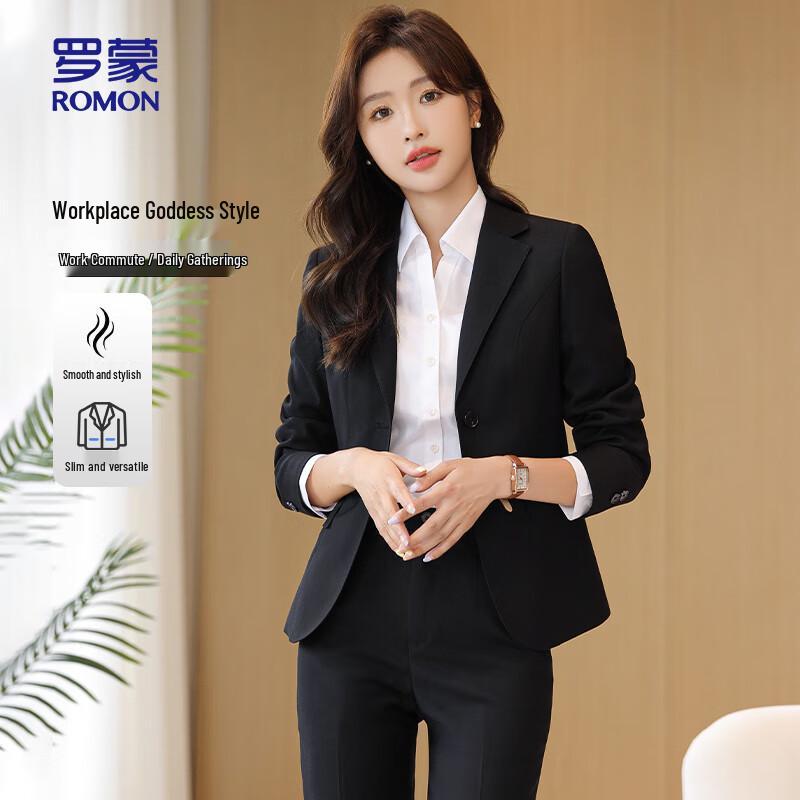 ROMON Women s Professional Slim-Fit Suit Blazer XL