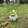 Statuie Găină Ghiveci Rășină Găină Suport Ghiveci de Flori Container de Grădină Afișaj Plante Interior și Exterior Accesoriu Grădină