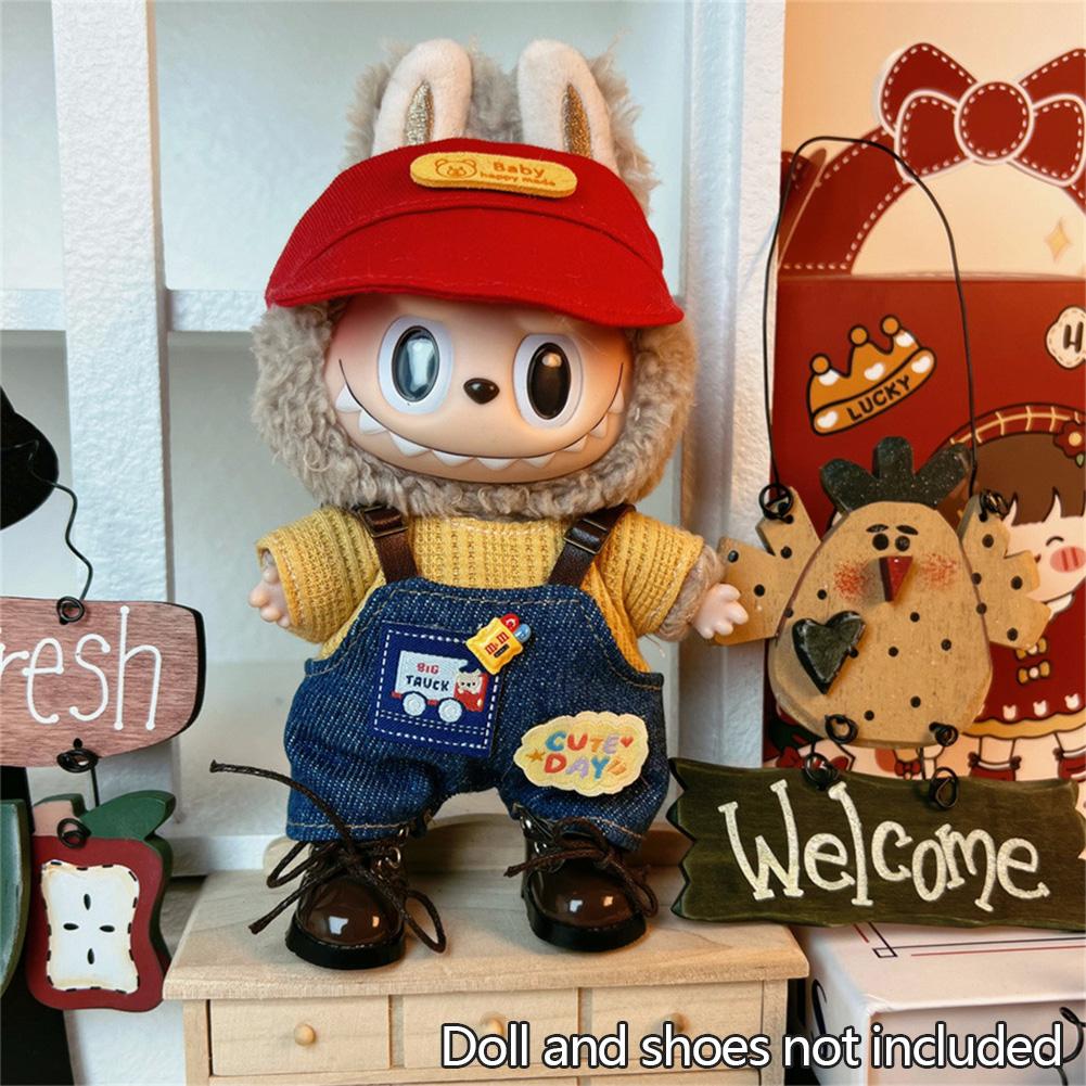 

Для 17 см Кукольная одежда Лабубу Модная одежда Толстовки Кукольная одежда Цветовые толстовки Кукольные аксессуары Милые украшения Маленькая одежда 01#