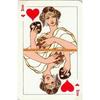 Custom Aluminum Tin Sign Art - Vintage Playing Cards and Women Wall Decor