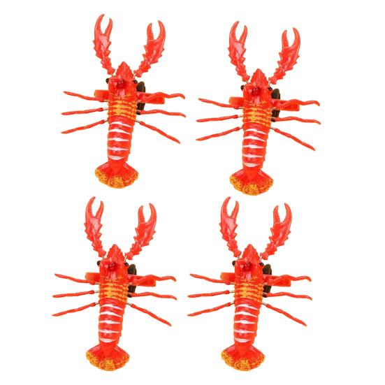 

4 шт. Милая фигурка Интерактивные игрушки Безопасность материала Модель лобстера Мальчики Девочки Веревочка Детский сад Подарок