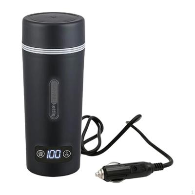 Car Electric Kettle Heated Travel Mug Cold Water 450ml Lightweight Boiler Heating Cup for