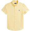 Polo Solid Color Linen Polo Shirt With Small Pony Embroidery Women Shirts 211A92158-002