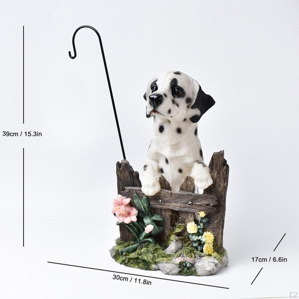 Decorative Animal Sculpture Outdoor Figurine Dog Ornament for Lawn, Patio ,Garden, Yard